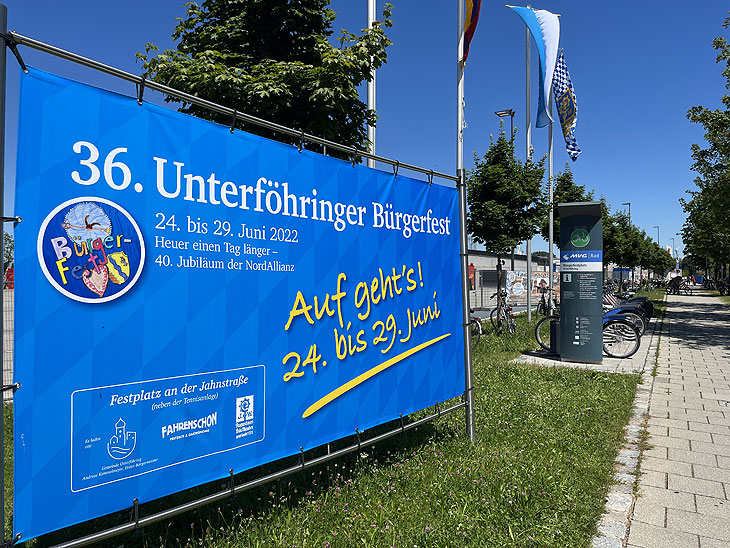 Volksfest: 36. Bürgerfest Unterföhring vom 24.06.-29.06.2022 (©Foto:Martin Schmitz)